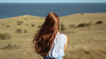 woman with long red hair