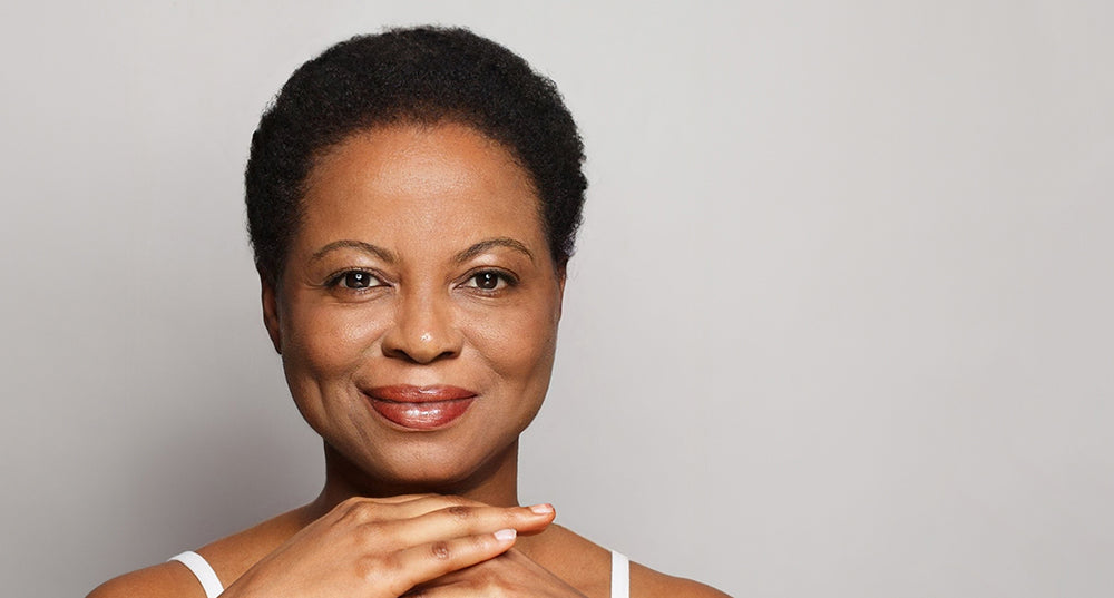 beautiful woman with healthy skin