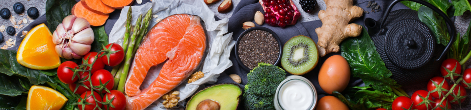 healthy food on table
