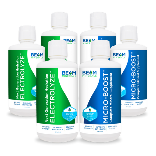 Beam minerals micro boost and electrolyze 3 bottles each product photos