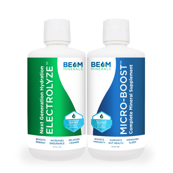 BEAM Minerals Advanced Electrolyte Micronutrient Support Minerals Set hydrating electrolytes and humic minerals
